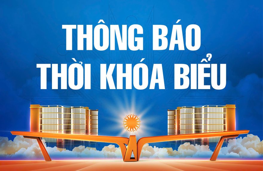 Ban hành Thời khóa biểu trình độ đại học, hình thức đào tạo chính quy học kỳ II năm học 2026-2027