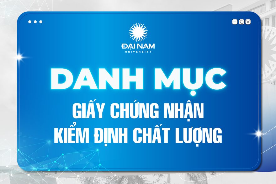 Danh mục Giấy chứng nhận kiểm định chất lượng