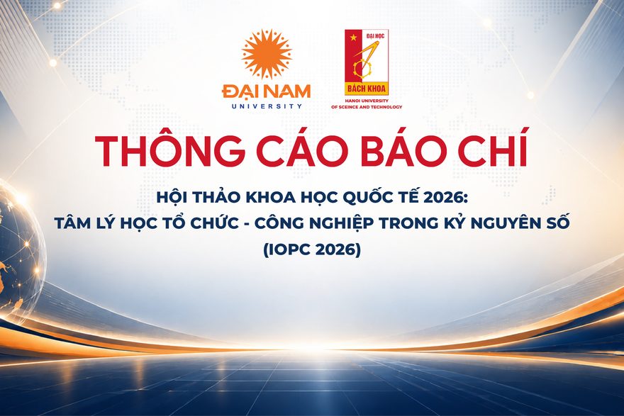 TCBC: Hội thảo Khoa học quốc tế IOPC 2026 – Khi AI thay đổi công việc, con người và tổ chức sẽ thay đổi ra sao?