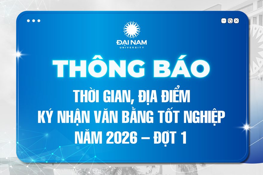 Thông báo thời gian, địa điểm ký nhận văn bằng tốt nghiệp năm 2026 – đợt 1